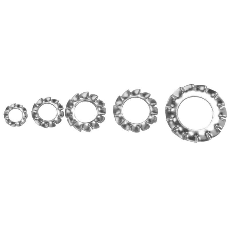 700pcs M3-M8 Combination Box Stainless Steel 304 External Toothed Washer Kit