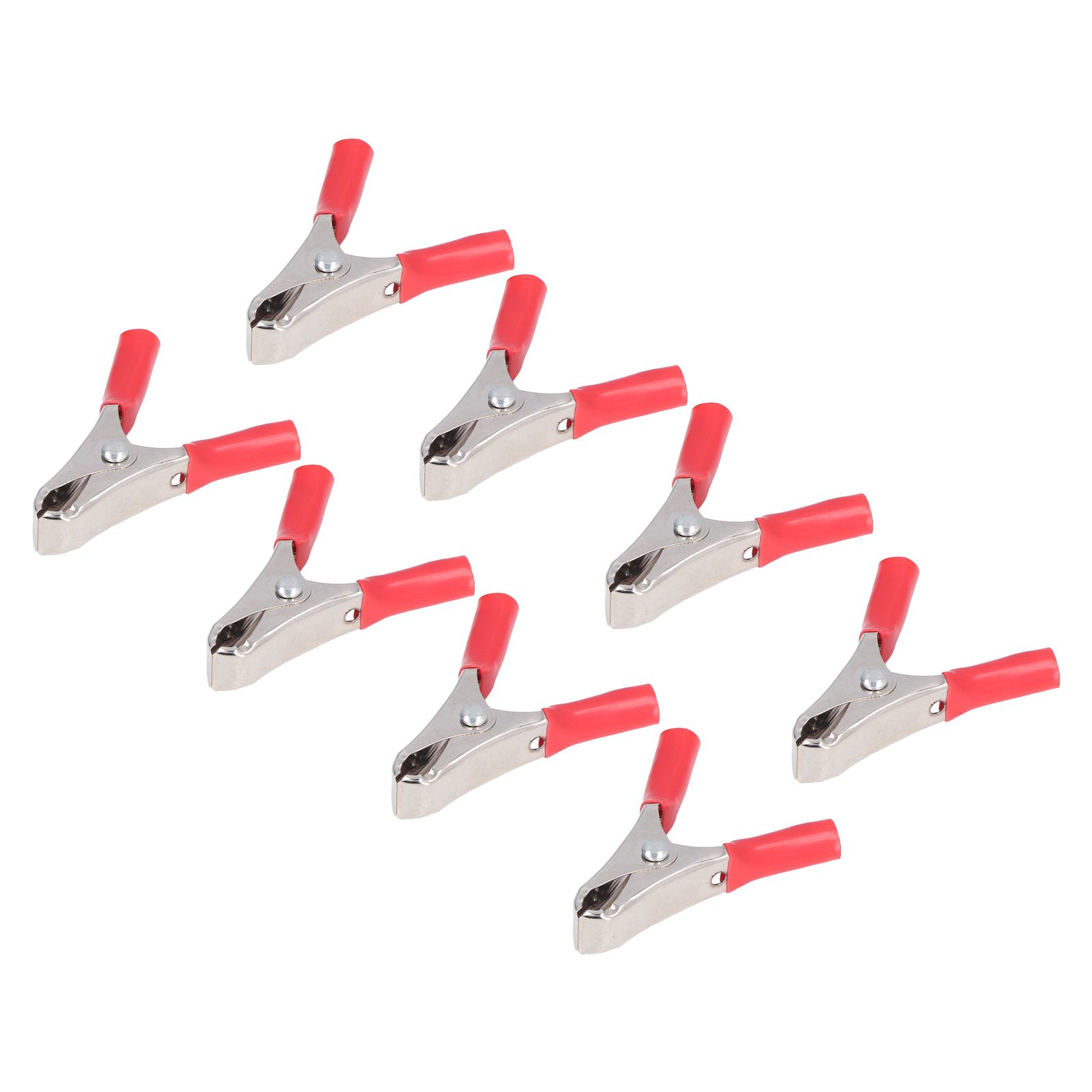 100pcs Test Clip PVC Insulated Cable Clamp Electrical Clips Charger 15mm Opening 10A