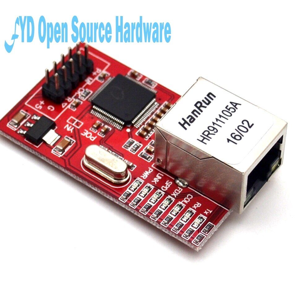 Mini W5100 LAN Ethernet Shield Network Board Module R3 W5100 3.3V Compatible For Ethernet UNO Mega 2560