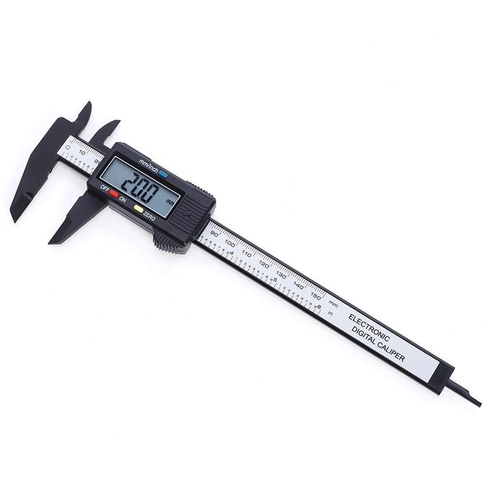 Multi-functional 0-150mm LCD Digital Depth Portable Ruler Classic Texture Electronic Vernier Calipers Gauge Micrometer-A