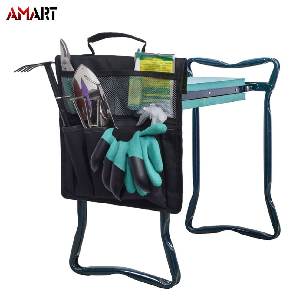 Garden Kneeler Tool Oxford Bags 12.2x11.8 Inch with Handle for Kneeling Chair Garden Tool Bag