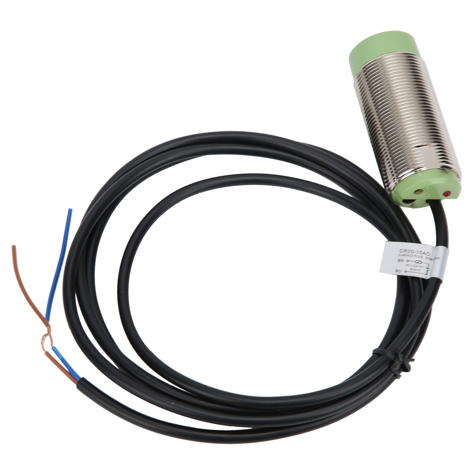 Eujgoov BERM Capacitive Approach Switch Proximity Sensor Power Distribution Control Equipment 90‑250VAC