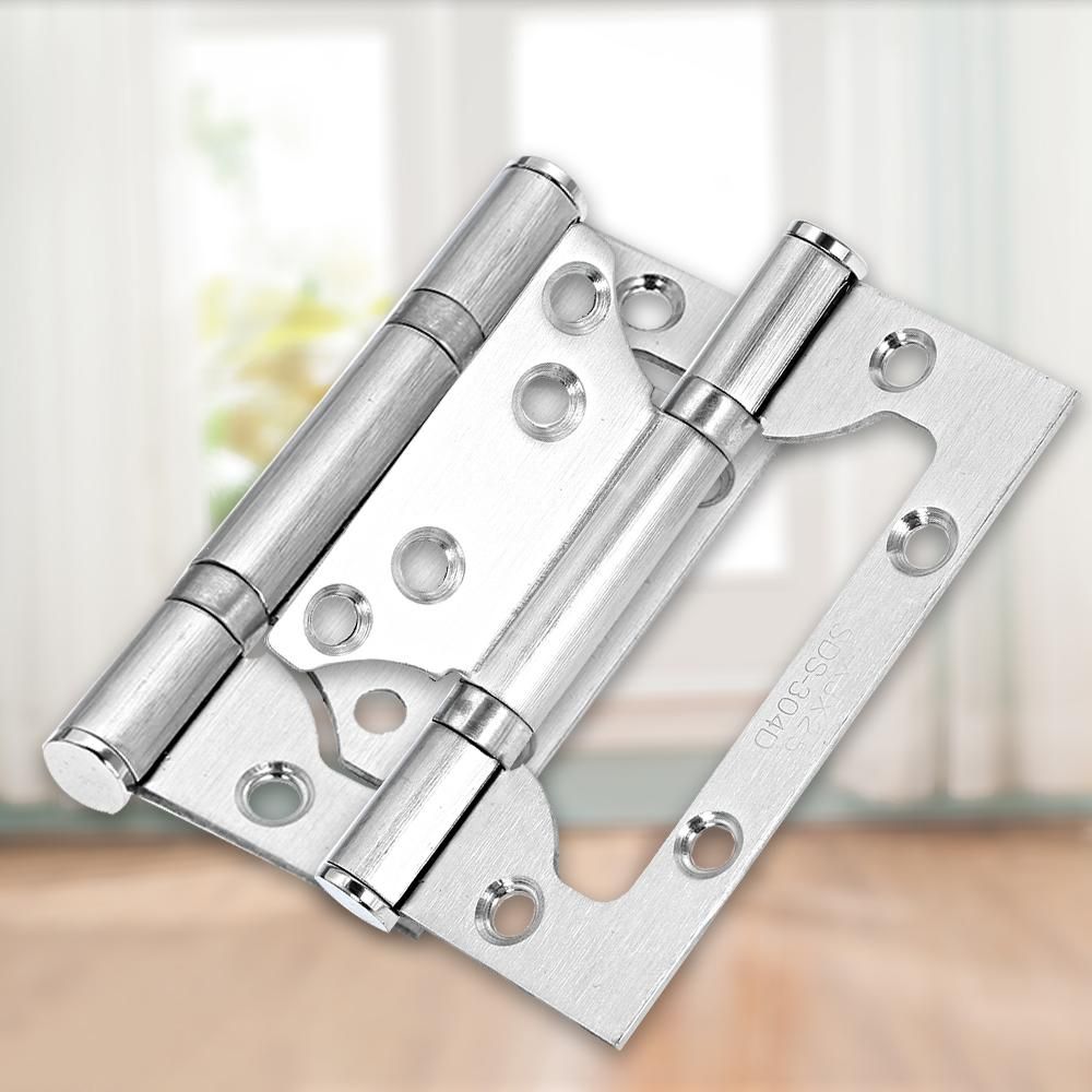 2pcs Door Hinges Stainless Steel Door Hinges Heavy Duty Doorhinges Set of 2pcs Hinges SS Thickened Door Hinges