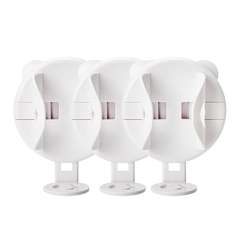 3Pc Electric Toothbrush Wall-Mounted Holders Traceless Stand Rack Toothbrush Organizer Space Saving Bathroom Accessories