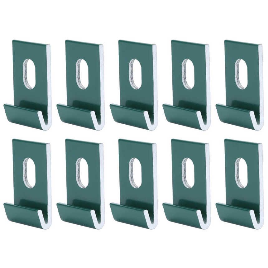 Base Clips 10Pcs Hook Fixings Attaches Aluminium Greenhouses Fixture Set