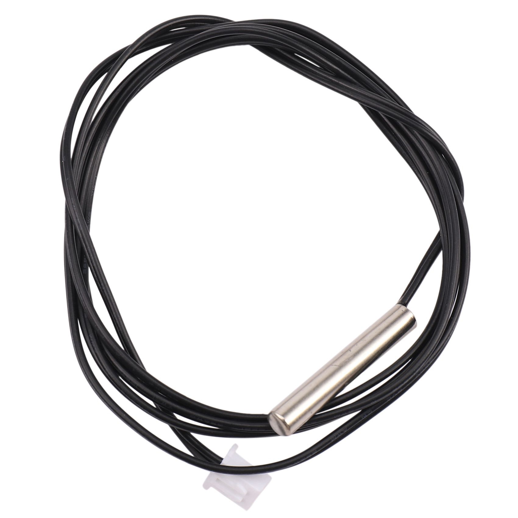 10Pcs 1 Meter Waterproof Temperature Sensor Probe, Stainless Steel 10K 3950 NTC Thermistor Probe, Black&