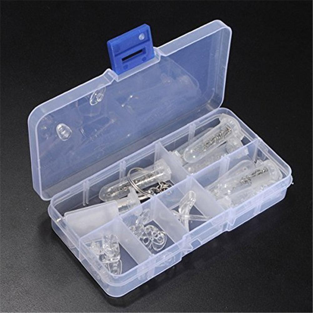 Durable Glasses Optical Repair Tool Assortment Kit Screw Nut Nose Pad Set Durable Eyeglass Assortment Kit Set