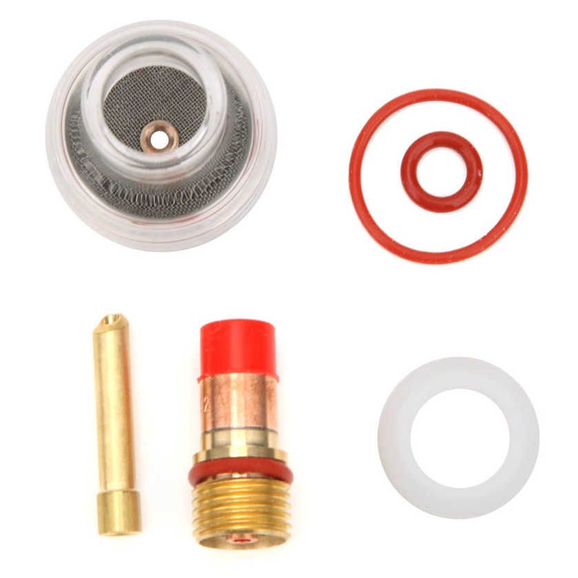 TIG Welding Torch Kit Accessories Gas Lens Collet Glass Cup for TIG-17/18/26