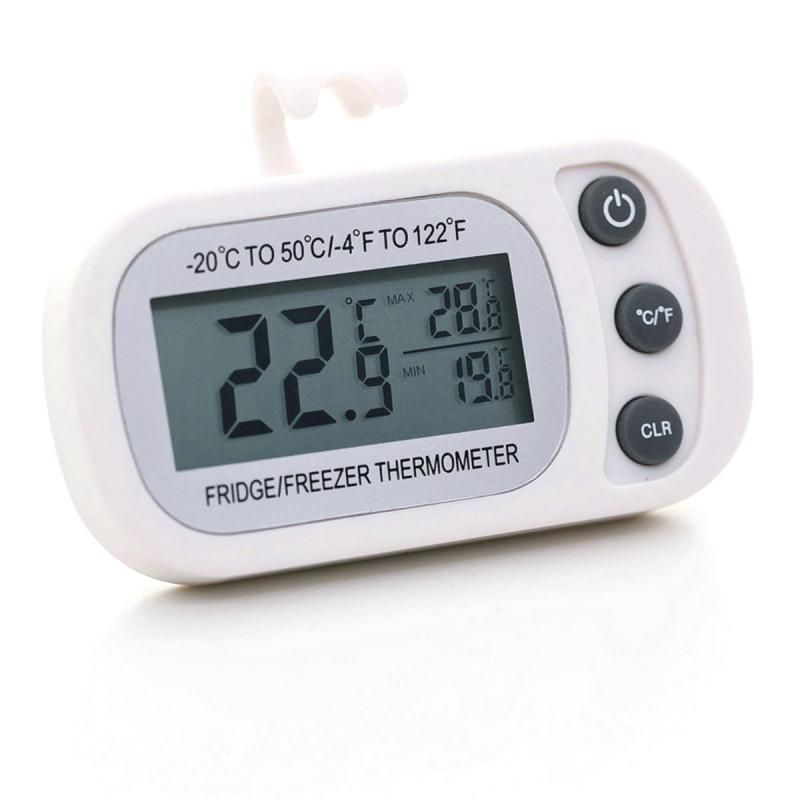 Mini LCD Digital Refrigerator Thermometer For Kitchen Thermomet Anti-humidity Freezer Cooking Kitchen Thermometer