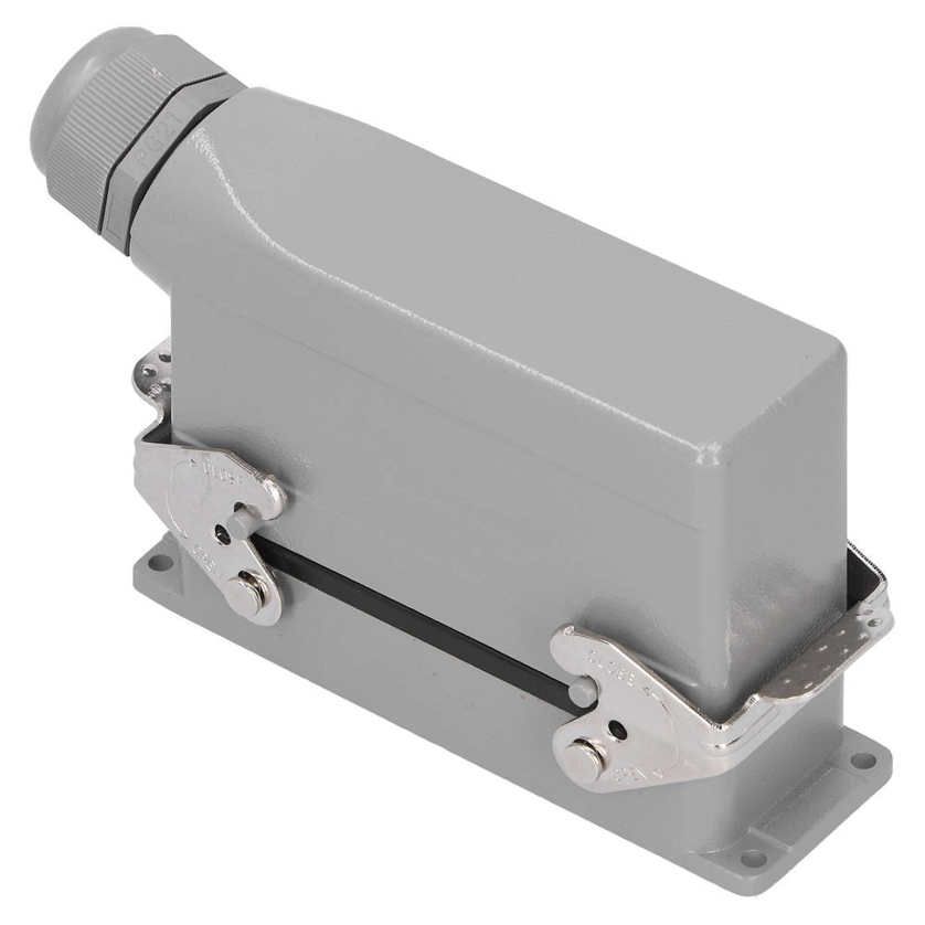 Heavy Duty Connectors 24 Contacts Side‑Out Waterproof Industrial Aviation Plug 500V