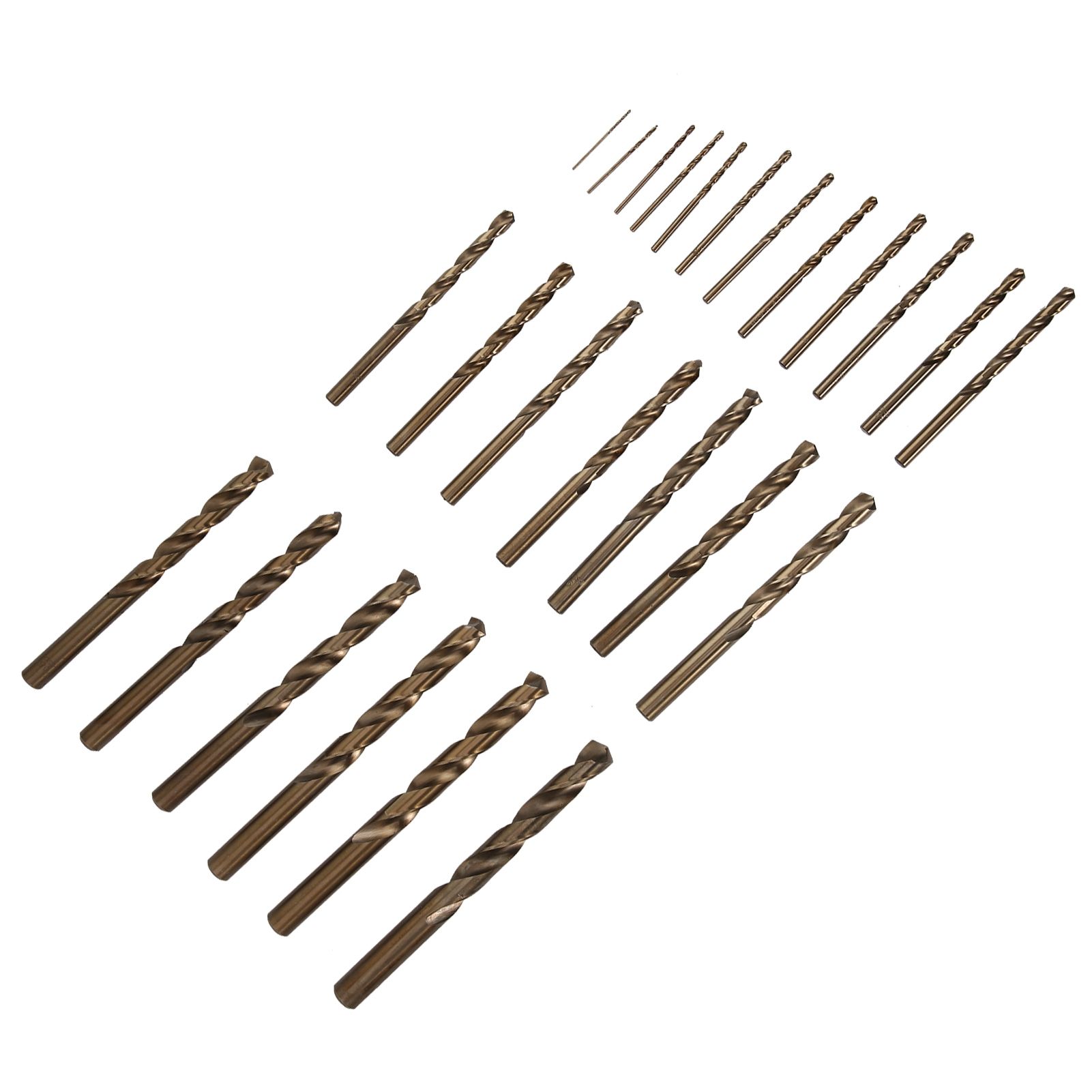 Drill Bit Twist Durable 25Pcs Straight Shank High Carbon Steel for Aluminum Alloy Die Stainless