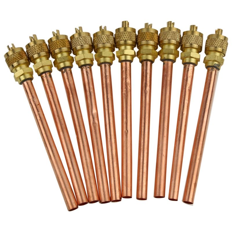20Pcs Air Conditioning Refrigeration Channel Valve Copper Pipe Filling Parts Check Valve Refrigeration Accessories