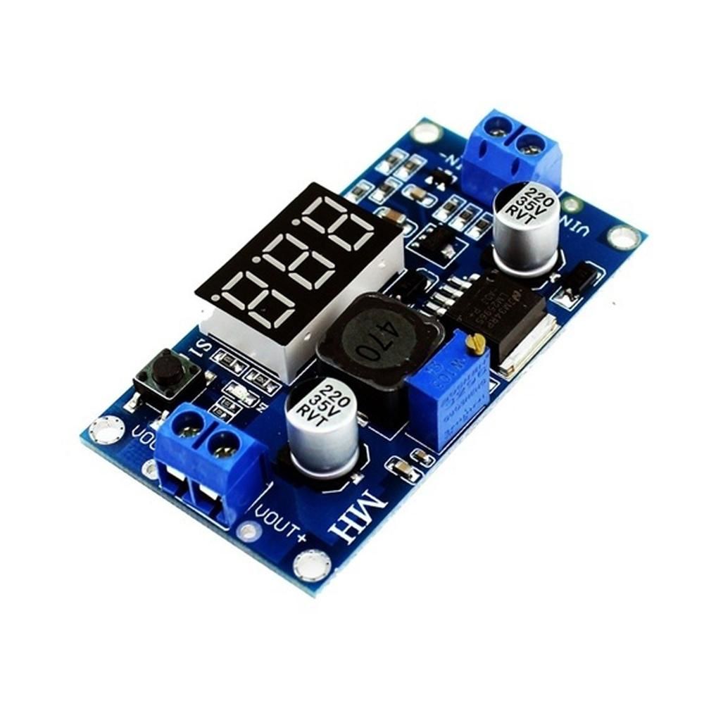Power Supply LED Digital Display Voltage Regulator Voltmeter 4.0-40V to 1.25-37V Step-down Converter Power Module