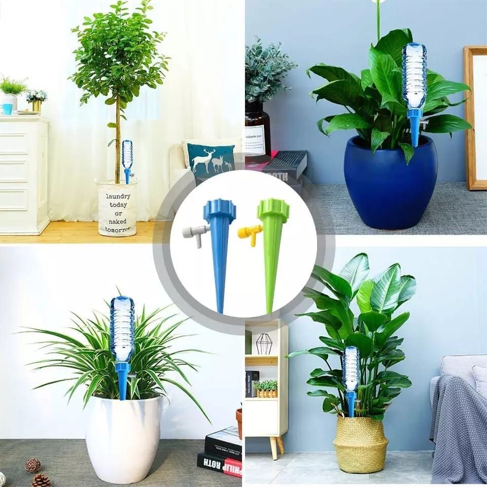 50 Pcs AISN Automatic Watering Garden Supplies Irrigation Kits System Self-contained Auto Drip Irrigation Watering System Automatic Watering Spike for Plants Flower Indoor Household