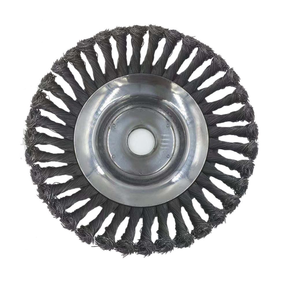 6Inch Steel Wire Wheel Grass Cutter Trimmer Parts Wear-Resistant Rust Removal Weeding Plate Mower Head