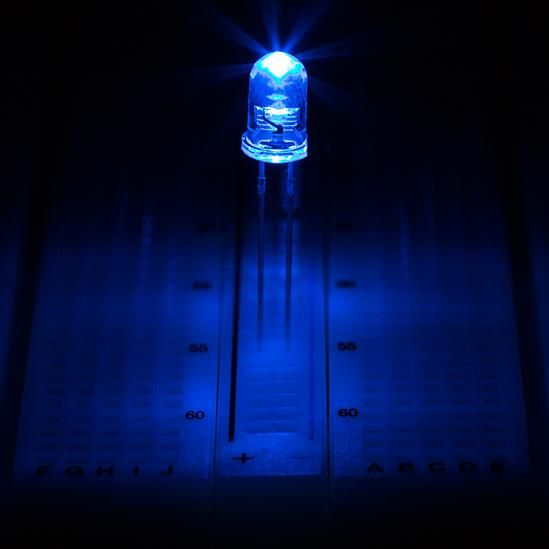 50pcs 5mm Blue LED Diode Lights