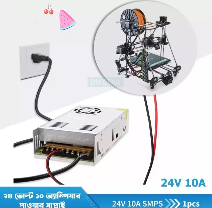 SMPS Power Supply 24Volt 10Amp 240Watt-(Quality Product)