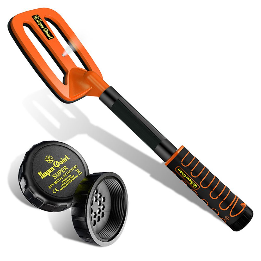 USB Rechargable Handheld Me-tal Detector Underwater Treasure Finder 5.9 Inch Search Coil Dive Mode Waterproof Outdoor Treasure Finder IP68 Waterproof Level Sound Vibrations Alarm Function with LED Lights