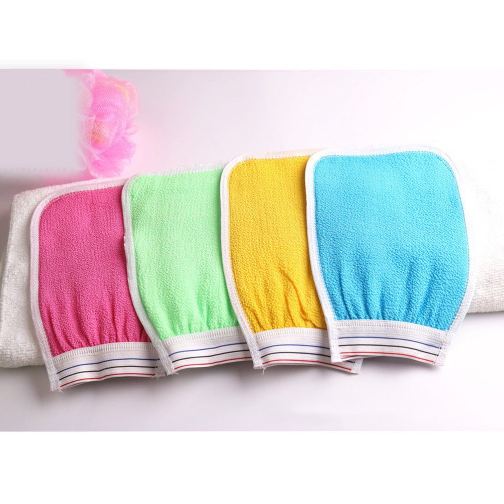 New Double Bread Side Durable Bathing Gloves Bath Products Durable Practical random