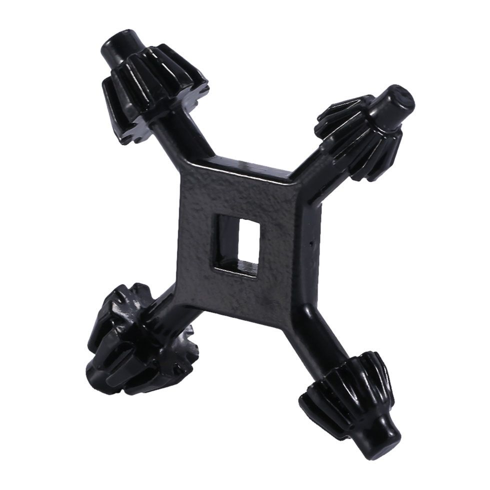 4 In 1 Universal Drill Chuck Keys Four Head Wrench Drill Power Useful Tool-black