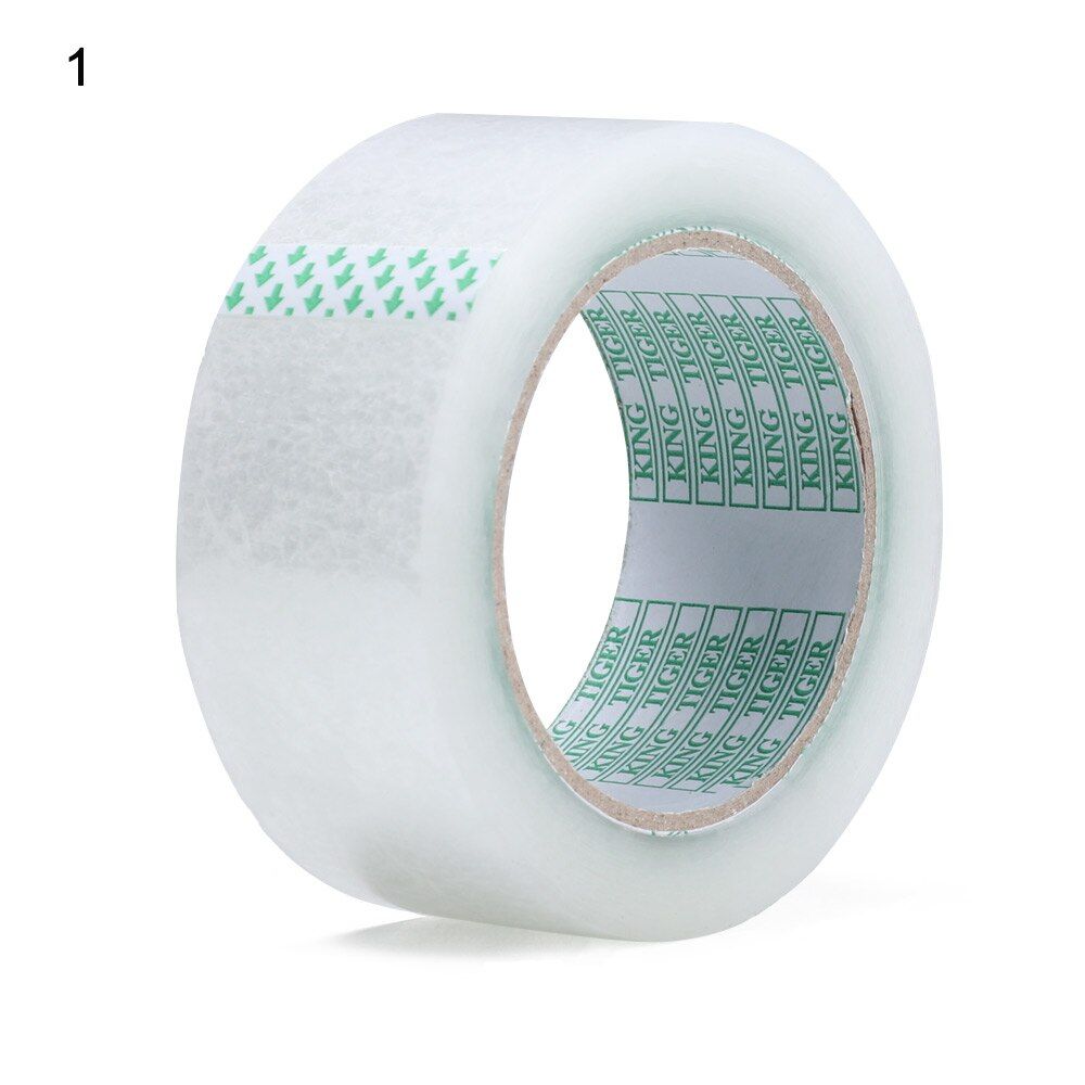 Waterproof Strong Clear Brown Parcel Package Packaging Tape Sellotape Carton Sealing 3 colors 45MM X 92M