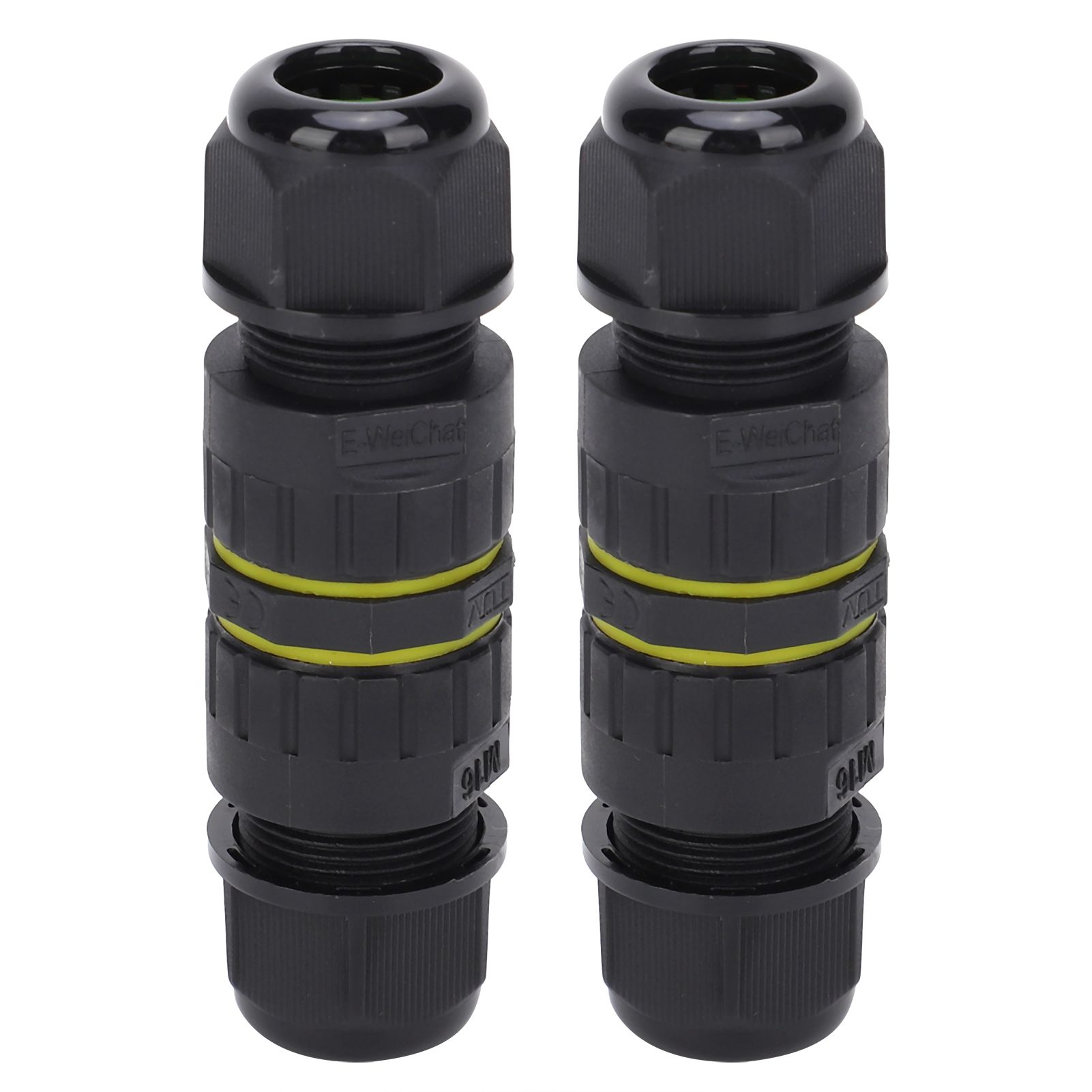 2PCS Waterproof Outdoor Cable Connector Practical Antistatic Appearance
