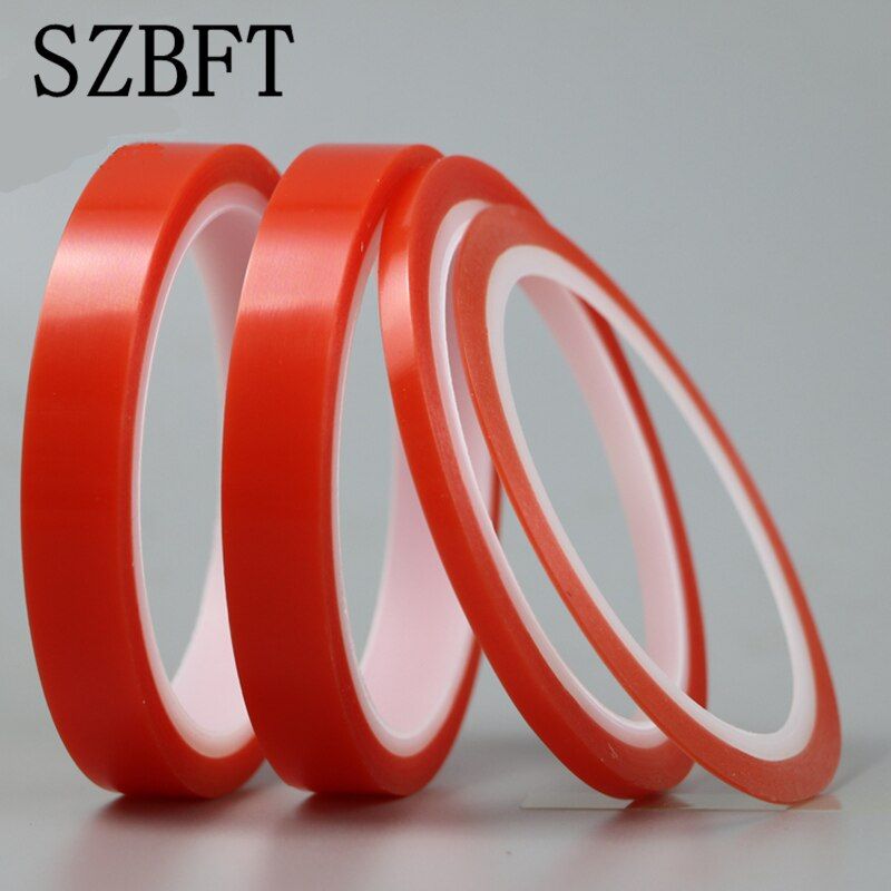 Transparent strong adhesive double-sided tape ultra-thin PET trace-free double-sided adhesive 0.2mm thick 1~15mm
