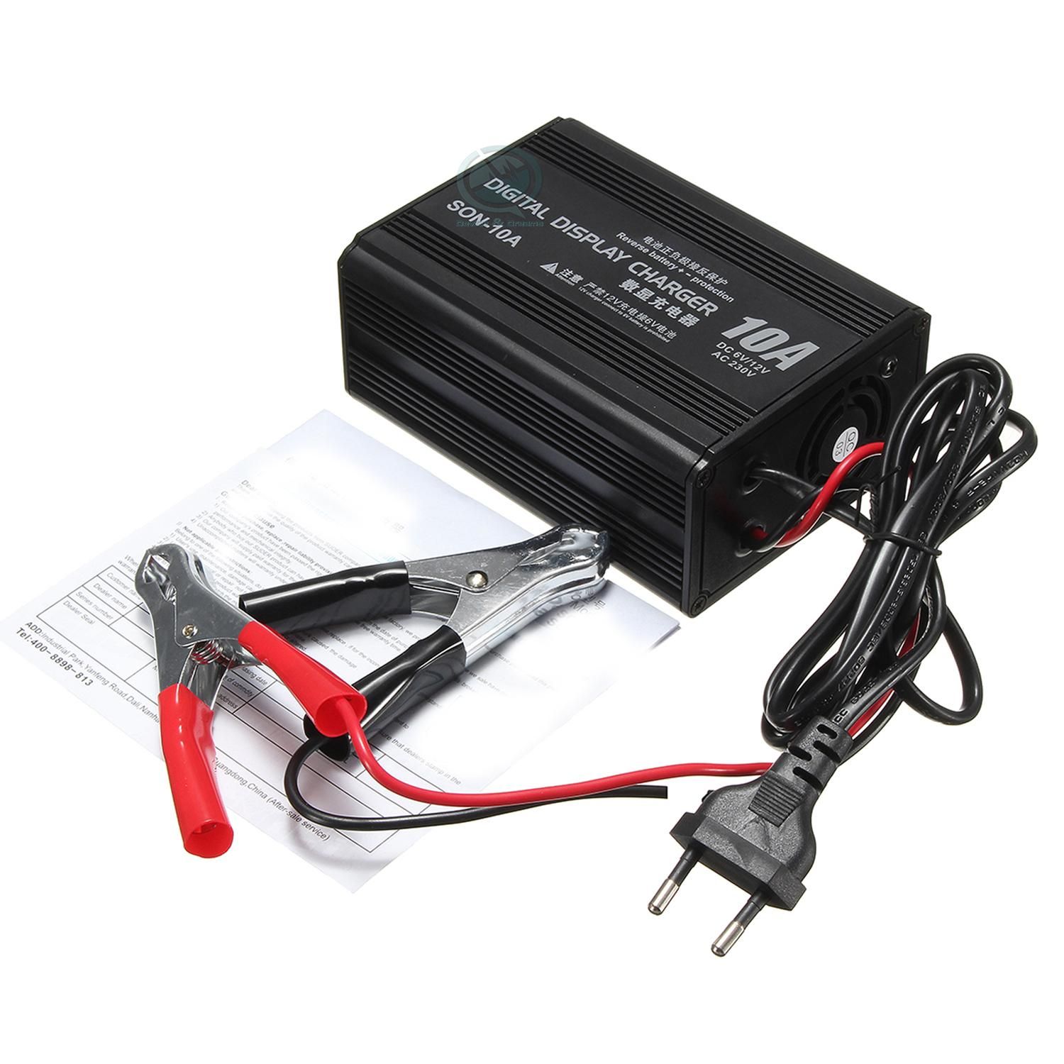 10A Digital Display 12V & 6V Automatic Battery First Charger
