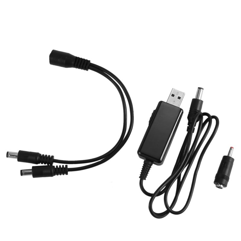 Usb  Cable 5V Step Up To 9V 12V Dc Voltage Converter 1A Step-Up Volt Transformer Dc Power Regulator With Switch And Led Voltmeter Display