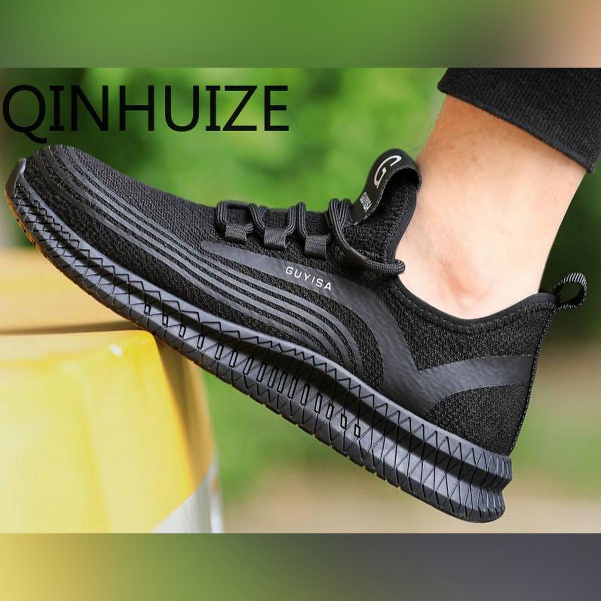 Safety shoes, , protective shoes, men's smash-proof, piercing, summer, soft, lightweight, protective shoes, work shoes, steel toe safety boots