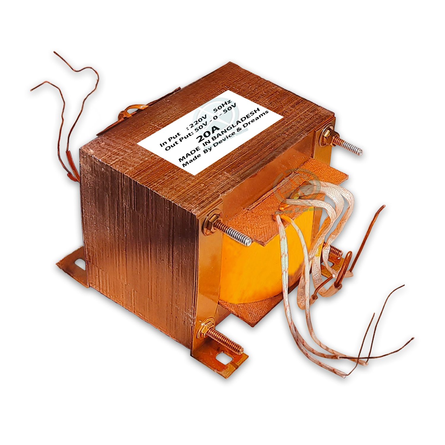 50V-0-50V 20A Transformer For DIY Amplifier Sound System