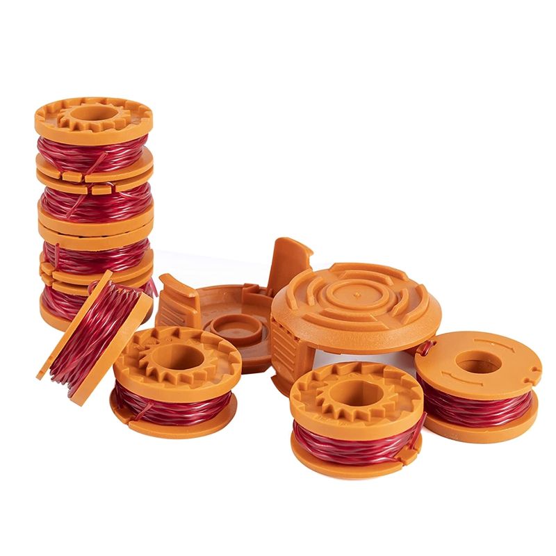 Worx Strimmer Spool, 10 Pcs Lawn Mower Strimmer Spool Grass Trimmer Spool Lawn Mower Line Worx Replacement 10Ft