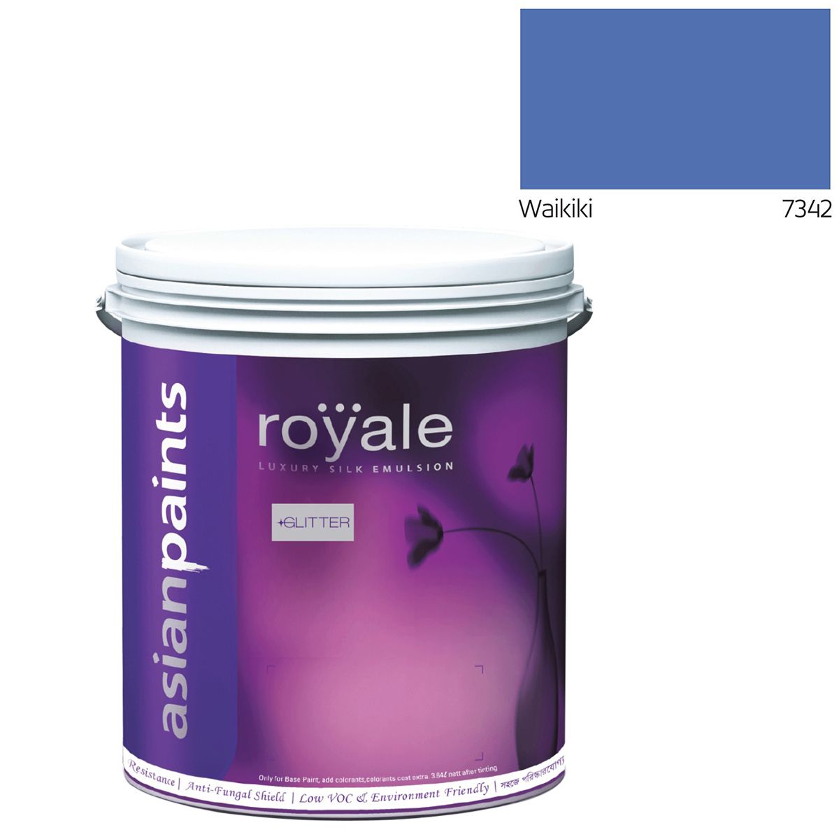 Asian Paints Royale Luxury Silk Emulsion Glitter (Gold) - Waikiki - 1L