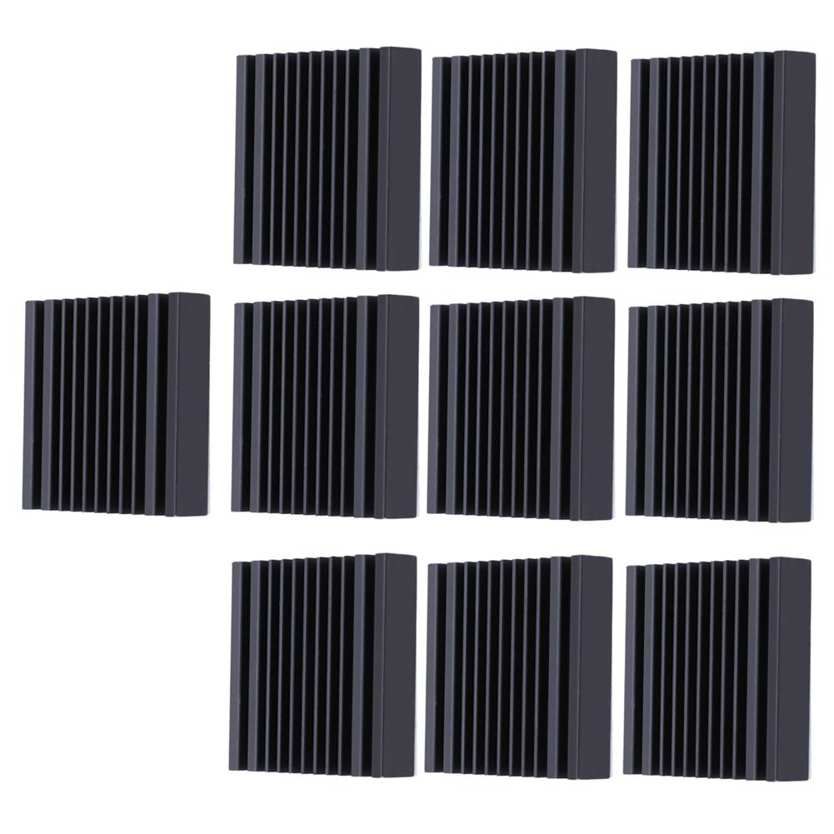 10pcs Thermal Conductive Adhesive Aluminum Cooling Fin Heat Sink for Transistor 40 x 9 40mm