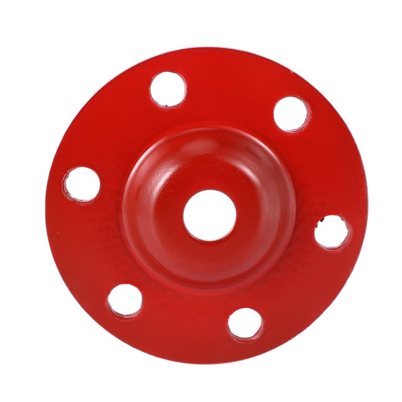 4Inch Wood Shaping Disc Flat Carving Disc with Hole 16mm Bore Sanding Grinder Wheel for 100 115 Angle Grinder Red
