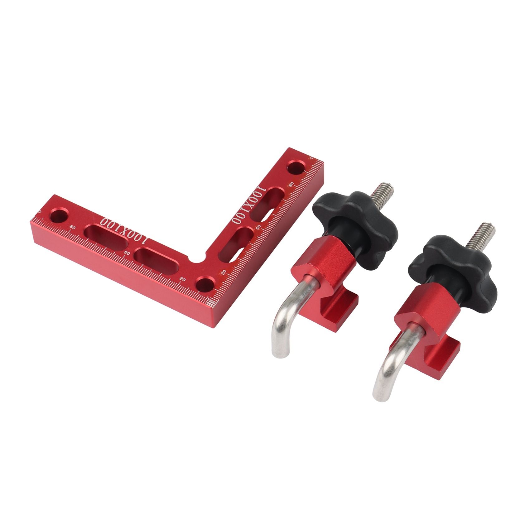 Right Angle Clamps 90 Degrees L-Shaped Auxiliary Fixture Splicing Board Positioning L-Shaped Ruler Positioner Clip