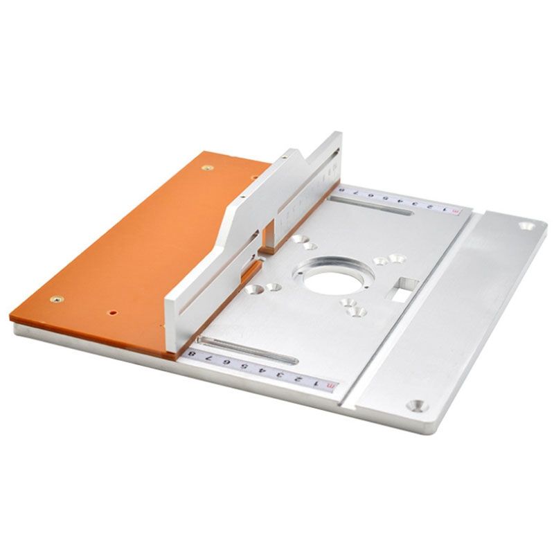NANLIY- Router Table Insert Plate Electric Wood Milling Flip Board with Miter Gauge Guide Table Saw Woodworking Workbench