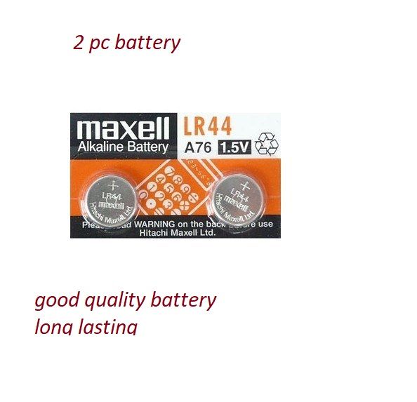 2 pcs Maxell LR44 / A76 / AG13 / SR44 1.5V Alkaline Button Coin Cell Batteries Battery