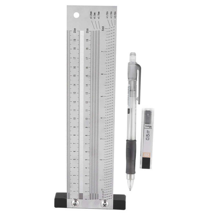 Ultra Precision Marking Ruler Stainless Steel Woodworking Scribing Gauging Tool