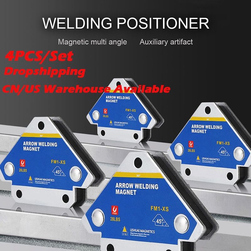 4pcs Magnetic Welding Holders Multi-angle Solder Magnet Weld Fixer Positioner Ferrite Holding Auxiliary Locator Tools