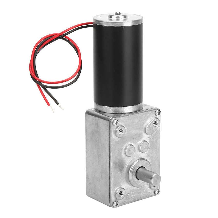 High Torsion Speed Reduce Electric Gearbox Motor Reversible Worm Gear 8mm Shaft 24V