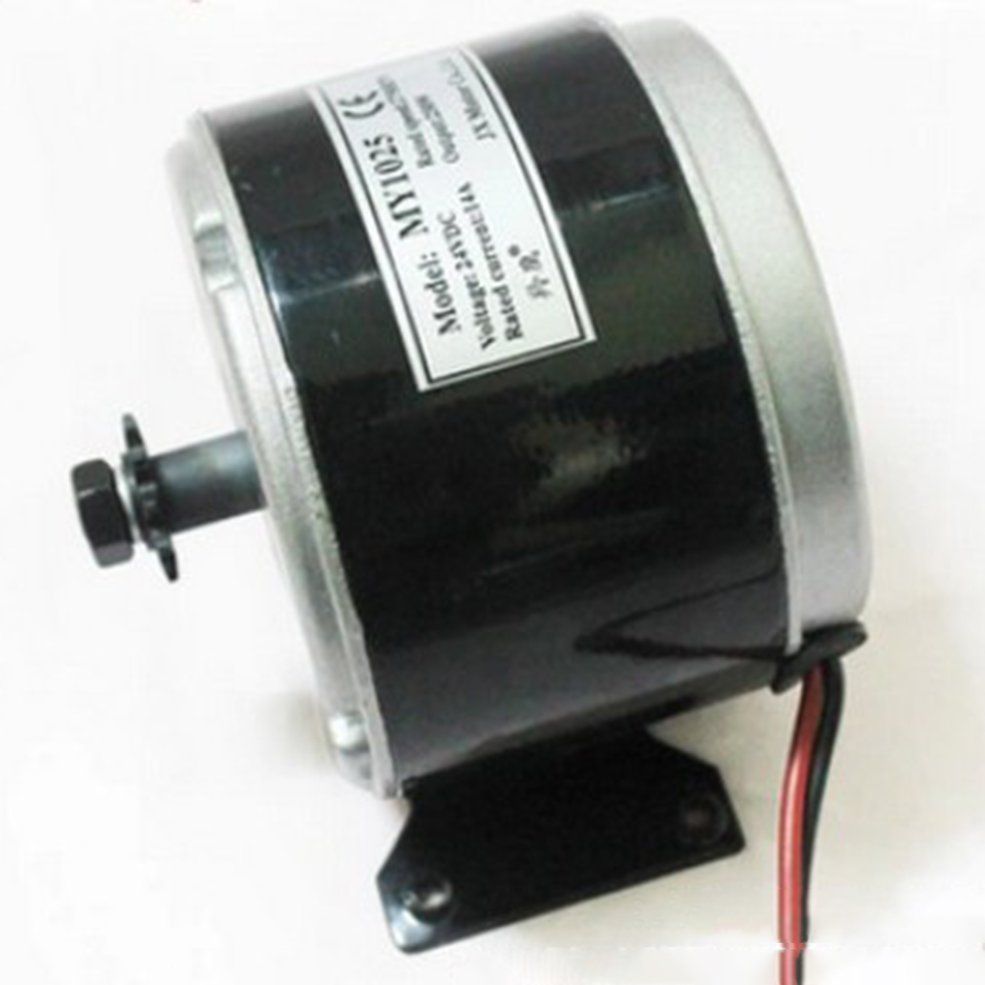 HA 24V 250W High-Speed Brushed DC Motor Electric Scooter Electric Bicycle Motor-Black