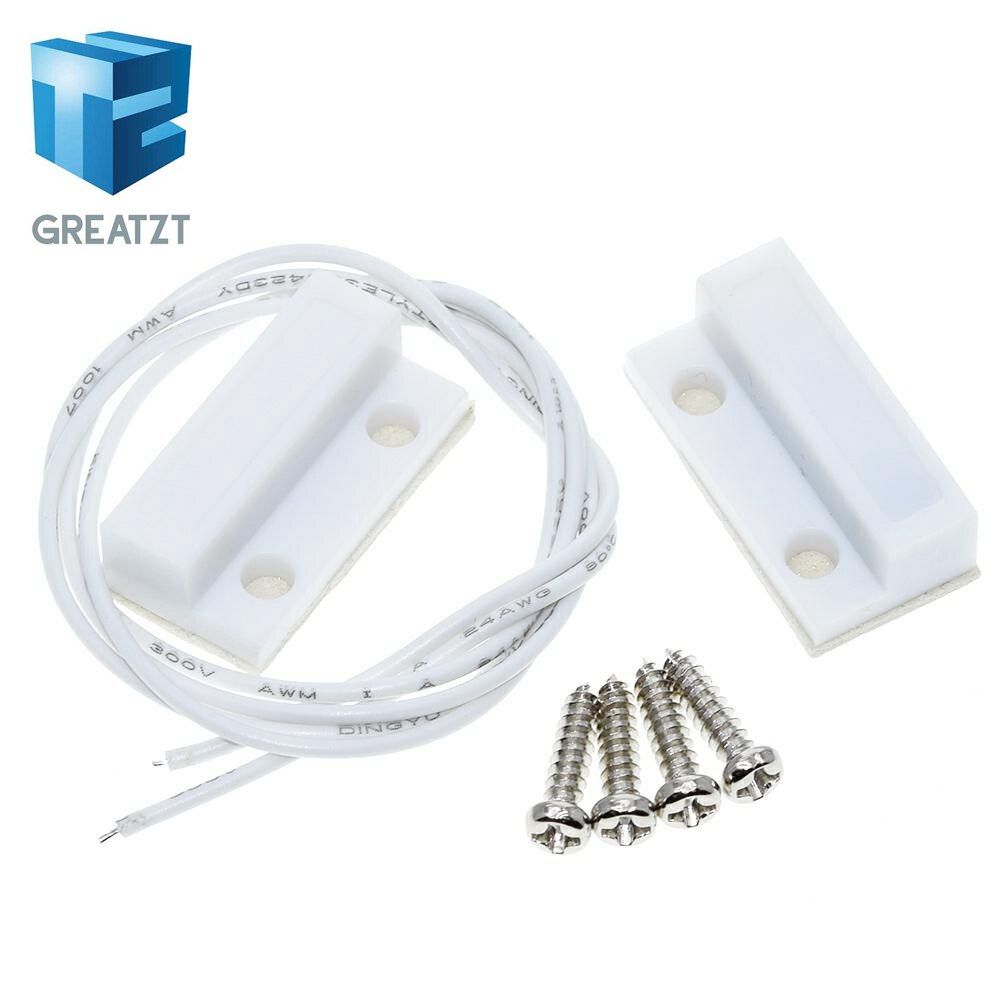 GREATZT MC-38 MC38 Wired Door Window Sensor 30mm Wire Lengthen Randomly Magnetic Switch Home Alarm System for arduino