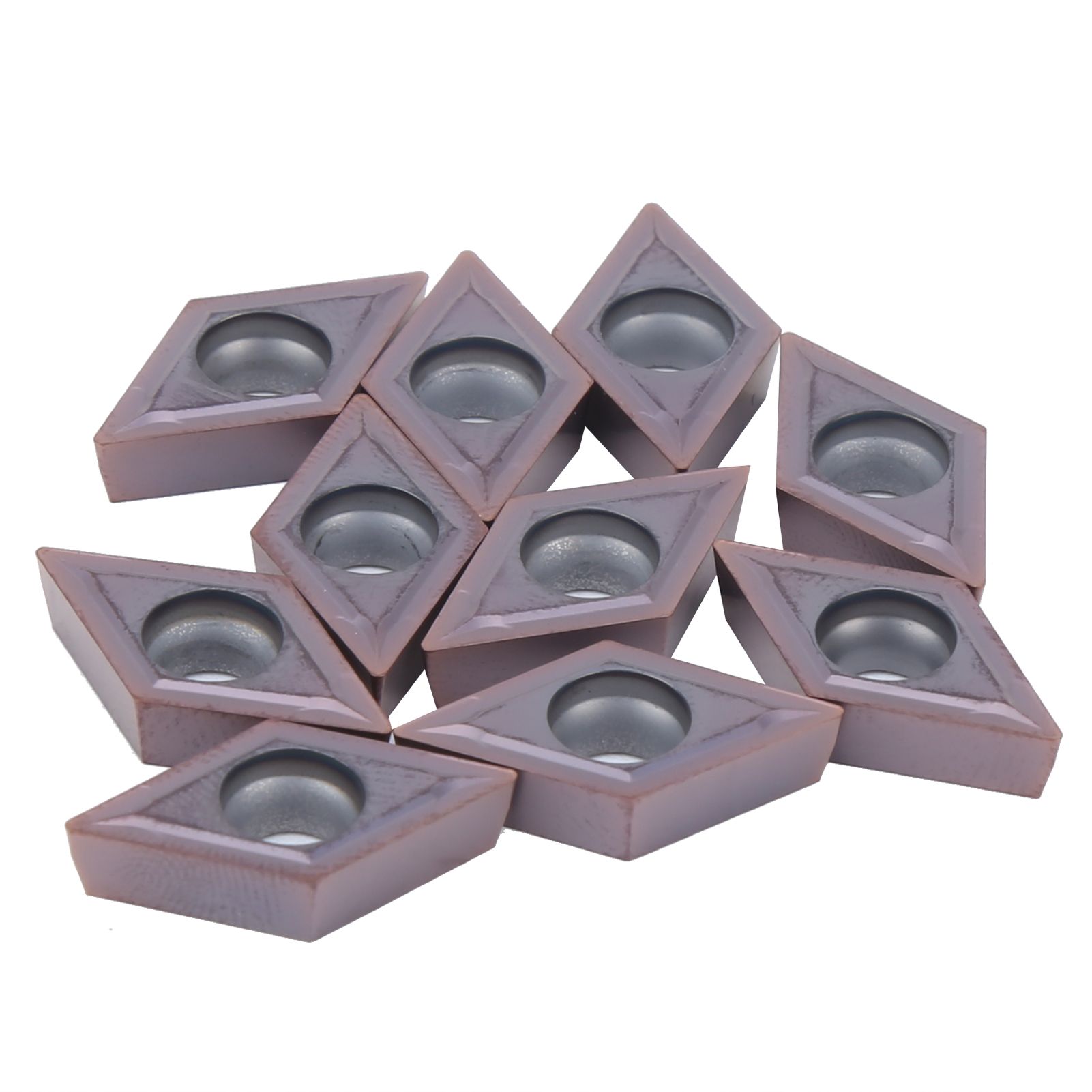 10Pcs 2cm CNC Lathe Carbide Insert Blade For Metal Cutting Tools DCMT11T304
