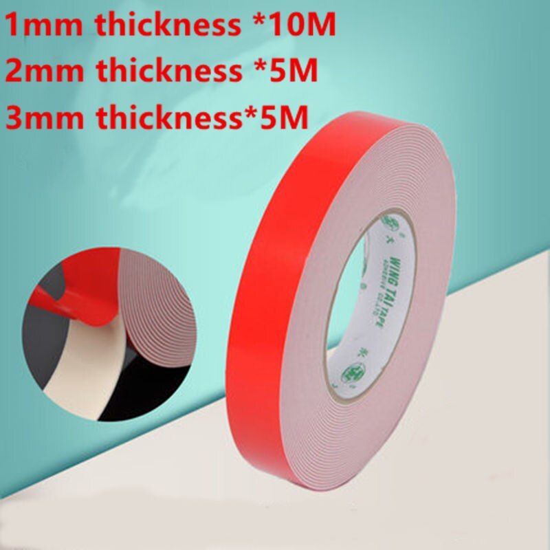 1-3mm thickness *10M/5M White Sponge Double Sided Foam Adhesive Tapes Width 8mm 10mm 15mm 20mm 25mm 30mm