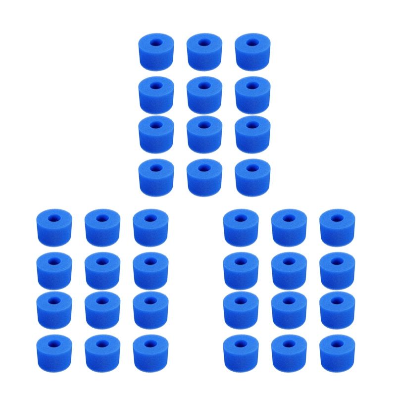 36PCS Swimming Pool Foam Sponge for Intex S1 Reusable Washable Biofoam Cleaner Pool Foam Swimming Accessorie