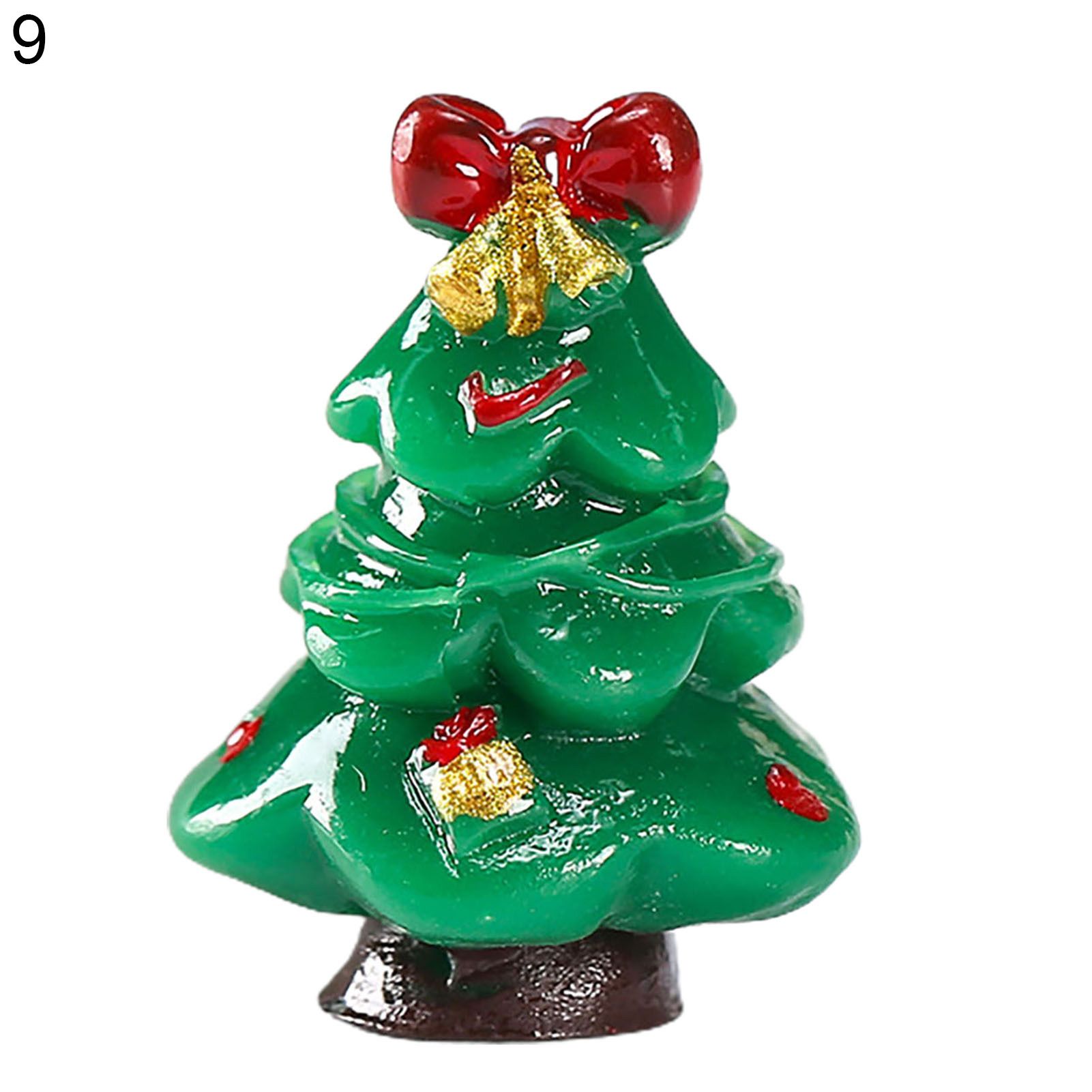 Christmas Miniature Figurines with Face Cover Garden Bonsai Miniature Ornament