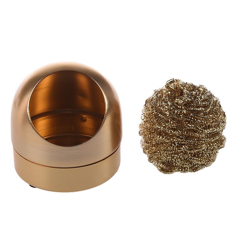 solder tip cleaner iron metal sponge sponge Gold color