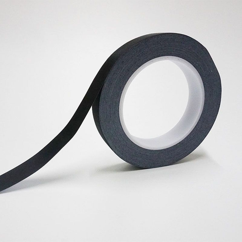 30M Black Acetate Cloth Single Adhesive Tape Insulate Motor Coil Wire LCD, Black Fabric&Glue