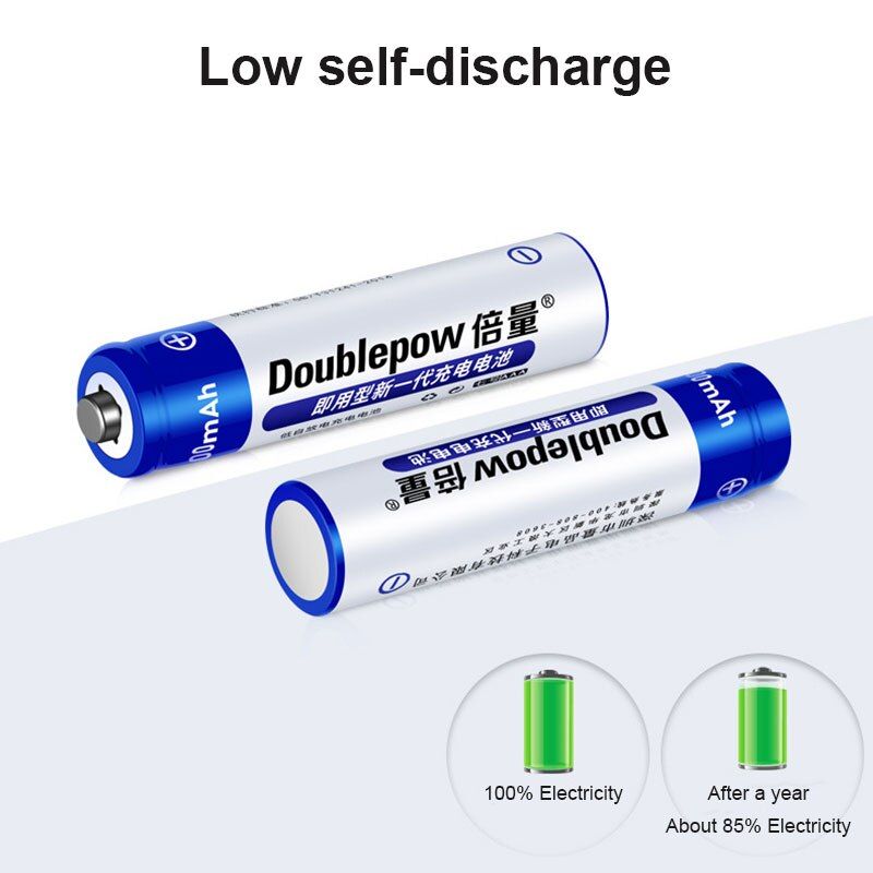 [[[[2pcs]]DoublePo]]AAA]]1.2V]]900mAh]]Rechargeable]]TV]]Remote]]Battery]]]]]ST
